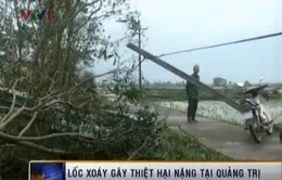 Lốc xoáy tại Quảng Trị, hàng chục nhà dân hư hỏng 