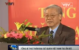 Tổng Bí thư Nguyễn Phú Trọng thăm Đại sứ quán Việt Nam tại Ấn Độ