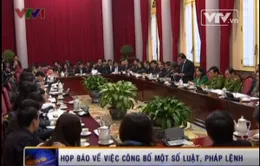 Họp báo về công bố một số Luật, Pháp lệnh