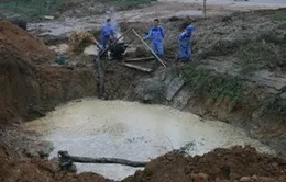Hà Nội: Lại vỡ ống nước, 70.000 hộ dân bị ảnh hưởng 