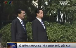 Lễ đón Thủ tướng Campuchia được tổ chức trọng thể