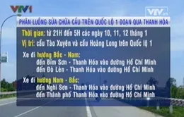 Phân luồng sửa chữa cầu trên QL 1, Thanh Hóa