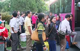 TP.HCM: Các chuyến xe nghĩa tình đưa công nhân về quê ăn Tết