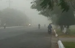 Sương mù bao phủ trung tâm TP Cần Thơ
