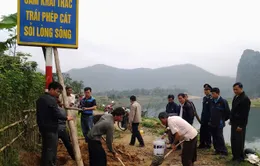 Quảng Bình đặt biển cấm tại 14 điểm khai thác cát sỏi trái phép