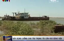 Xây dựng luồng cho tàu trọng tải lớn vào sông Hậu