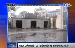 Chợ vải Ninh Hiệp: Nhức nhối chuyện “xẻ trường học” xây ki-ốt 
