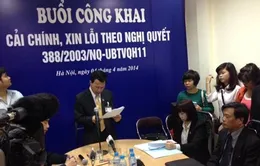 Video TAND TP Hà Nội công khai xin lỗi người bị kết án oan