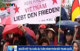 Người Việt tại châu Âu tuần hành phản đối Trung Quốc