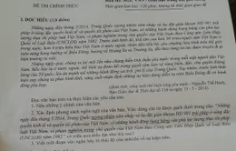 "Nóng" vấn đề chủ quyền biển đảo trong đề thi tốt nghiệp môn Văn 