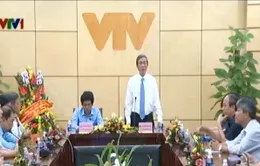 Đồng chí Đinh Thế Huynh thăm Đài THVN nhân ngày Báo chí Cách mạng Việt Nam