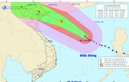 Bão Rammasun áp sát Hoàng Sa, biển động dữ dội