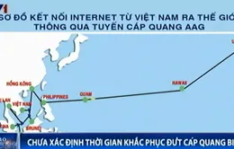 Chưa xác định được thời gian khắc phục đứt cáp quang biển
