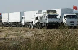 Lính biên phòng Ukraine sang Nga kiểm tra đoàn xe hàng cứu trợ