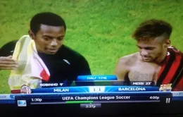 Neymar thỏa nguyện, đổi áo cho thần tượng