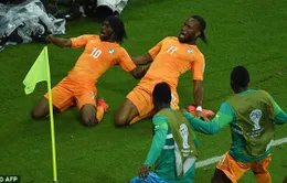 Bờ Biển Ngà 2-1 Nhật Bản: Cuộc ngược dòng của những chú voi