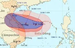 Bão số 10 áp sát đảo Hoàng Sa