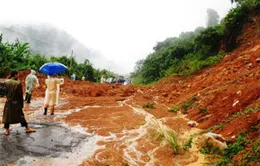 Hàng trăm du khách mắc kẹt do sạt lở đèo Khánh Lê