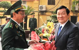 Chủ tịch nước chúc Tết Bộ Tư lệnh Biên phòng 