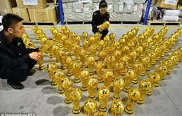 World Cup 2014: Đến cúp vàng FIFA cũng bị làm giả
