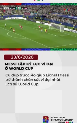 2 bàn thắng đưa Messi trở thành chân sút vĩ đại nhất lịch sử World Cup