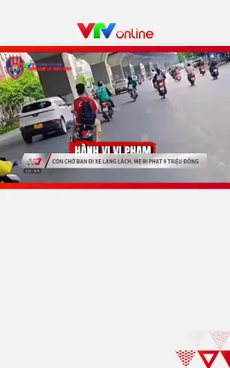 Con chở bạn đi xe lạng lách, mẹ bị phạt 9 triệu đồng