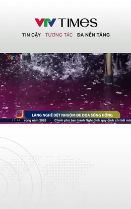 Làng nghề dệt nhuộm đe dọa sông Hồng