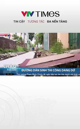 Hà Nội: Đường dân sinh thi công dang dở gây khó khăn cho người dân 
