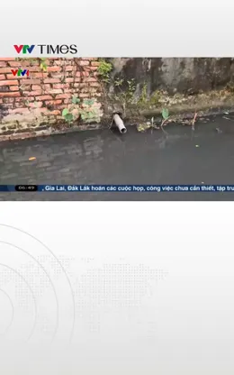 Hà Nội: Nước thải sinh hoạt khu dân cư bị ứ tắc