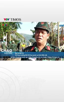 Đắk Lắk: Lực lượng vũ trang giúp dân khắc phục hậu quả sau bão số 13