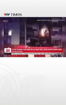  Cháy lớn tại quán ăn lúc rạng sáng ở TP. Hồ Chí Minh