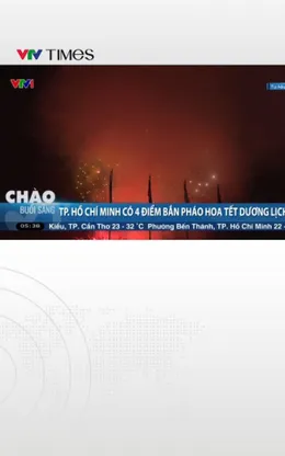 TP. Hồ Chí Minh có 4 điểm bắn pháo hoa Tết Dương lịch 