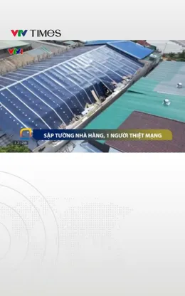 Sập tường nhà hàng,1 người thiệt mạng 