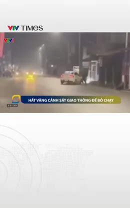 Hất văng cảnh sát giao thông để bỏ chạy 