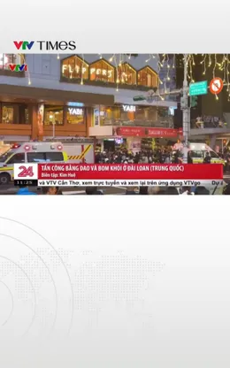 Tấn công bằng dao và bom khói ở Đài Loan (Trung Quốc) 