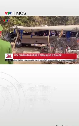Kiểm tra công ty cho thuê xe trong vụ lật xe ở Lào Cai