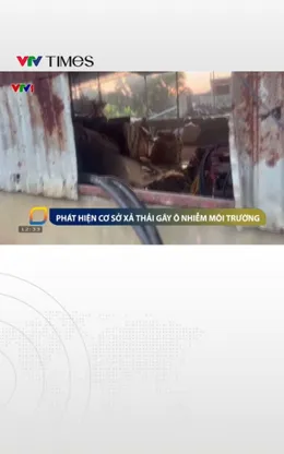 Phát hiện cơ sở xả thải gây ô nhiễm môi trường 