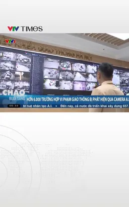 Hơn 6.000 trường hợp vi phạm giao thông bị phát hiện qua camera A.I 