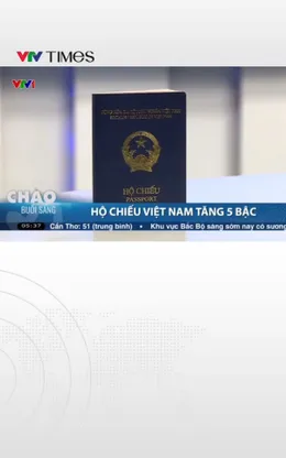  Hộ chiếu Việt Nam tăng 5 bậc