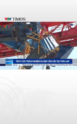 Truy cứu trách nhiệm vụ sập cần cẩu tại Thái Lan