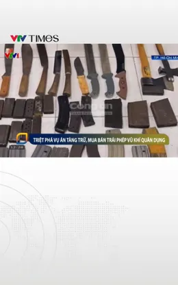 Triệt phá vụ án tàng trữ, mua bán trái phép vũ khí quân dụng số lượng lớn