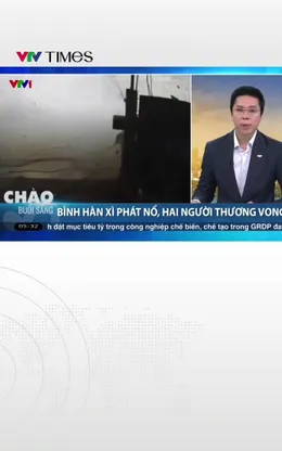 Nổ bình nén khí khi đang hàn sửa, 2 người thương vong