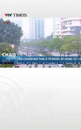 Tiêu chuẩn khí thải ô tô được áp dụng từ 1/3
