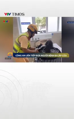 Công an liên tiếp đưa người bệnh đi cấp cứu