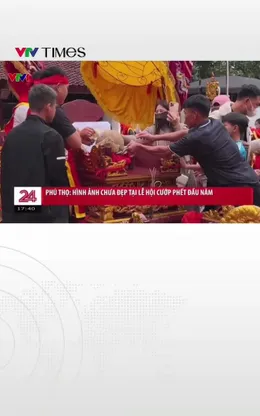 Cướp phết đầu năm tại Phú Thọ: Cảnh tượng hỗn loạn, chen lấn nghẹt thở để “tiếp cận vận may”