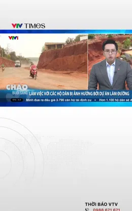 Làm việc với các hộ dân bị ảnh hưởng bởi dự án làm đường