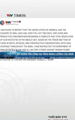 Mỹ hoãn tấn công hạ tầng năng lượng của Iran