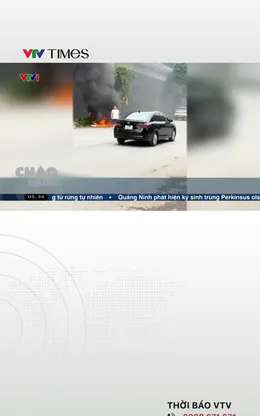 Xử phạt người đốt rác dưới chân cầu Thăng Long