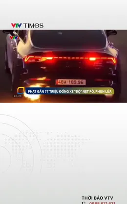 Xử phạt gần 77 triệu đồng xe “độ” nẹt pô, phun lửa ở Đắk Lắk 