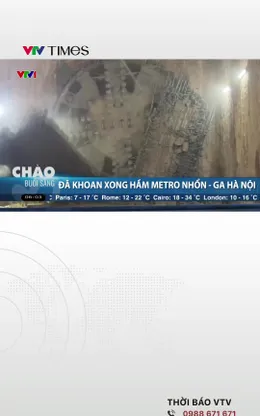 Đã khoan xong hầm Metro Nhổn - Ga Hà Nội